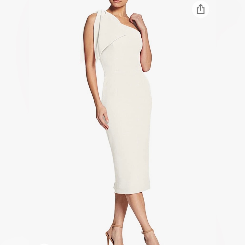 Dress the Population one shoulder midi dress